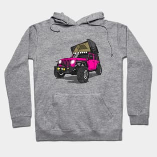 Jeep Wrangler Camp Time - Pink Jeep Hoodie